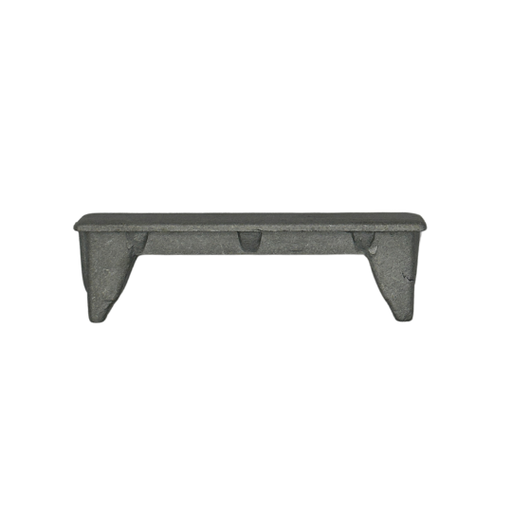 [CPAC409] Aluminium rectangular end cap for tube size 65x16mm (1.2mm wall)