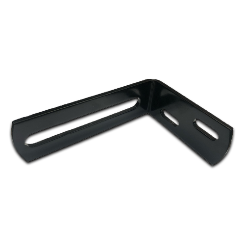 [BKGB304] Sliding Gate Guide Angle Bracket - 130x110mm, To Suit M16, Black