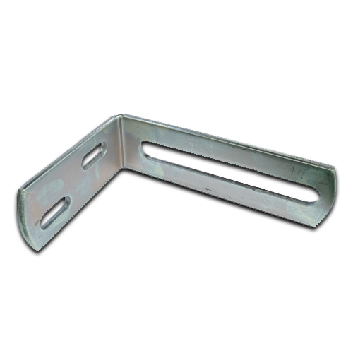 [BKGB307] Sliding Gate Guide Angle Bracket - 165x110mm, To Suit M16, Silver