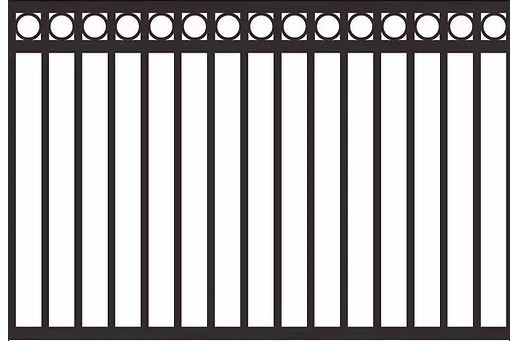 Botanic Ring Top Design Fence Panel 1200x2000mm Black- pick up only ...