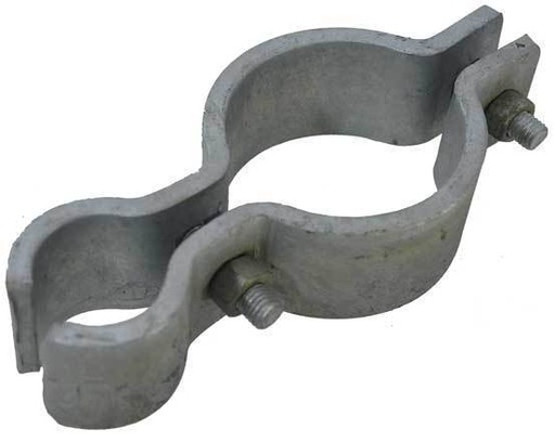 [HGRR831] Galvanised Round To Round Hinge - Cattle Yard Hinge, 80NB x 32NB (90x42mm) - Single