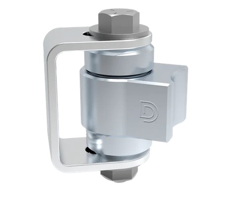 [HN479] D&D Steel/Alum Combo BadAss Hinge - Zinc Finish, Up To 270kg - Single