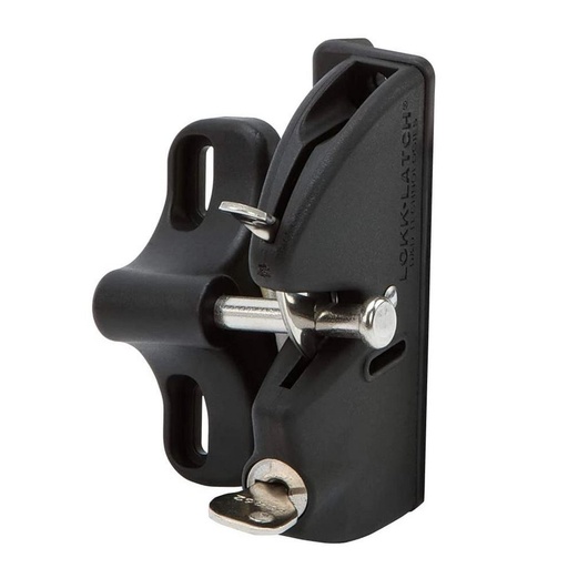 [FK423] D&D LokkLatch General Purpose Gate Latch- Black, Single Sided, Keyed Different LLAA