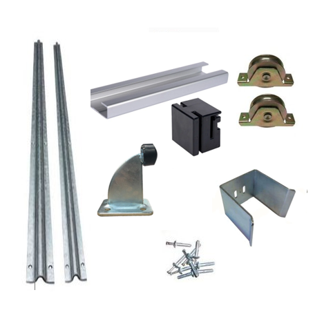 [Kit22] DIY Sliding Gate Kit-90mm internal Wheel Double bearing  2 Tracks for Picket Top or Uneven ground Gates