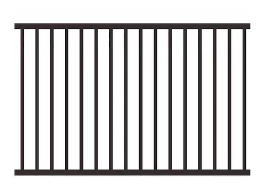 [FP005] Daisy Flat Top Fence Panel 1200mm (H) x 2000mm (W) - Black pick up only