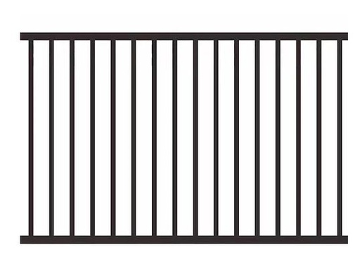 [FP006] Daisy Flat Top Fence Panel 1500mm (H) x 2000mm (W) - Black pickup VIC only