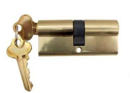 [FK376] Euro Key Barrel 70mm 5 Pin Double keyed Cylinder C4-Brass