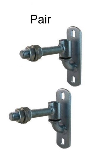 [HN470] GUDGEON & TRUNNION HINGE Adjustable 90mm with 16mm Rod - (pair)