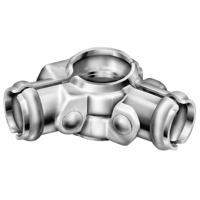 [HN450] Galvanised Adjustable Corner Fitting Tube Connector - 25NB x 32NB