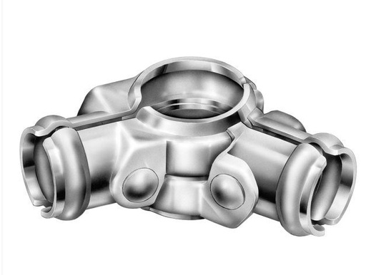 [HN507] Galvanised Adjustable Corner Fitting Tube Connector - 40NB x 40NB