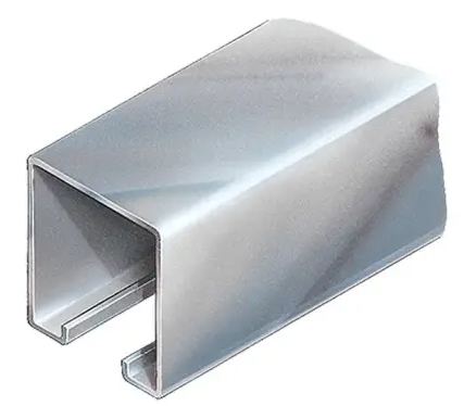 [RT205] Galvanised Steel Overhead/Hanging Sliding Gate Track - Type B, up to 450kg, 6.1m Length