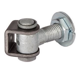 [HGHA116] Locinox G90LR Galvanised Adjustable Swing Gate Hinge - 20mm Pin, 67mm Neck - Pair