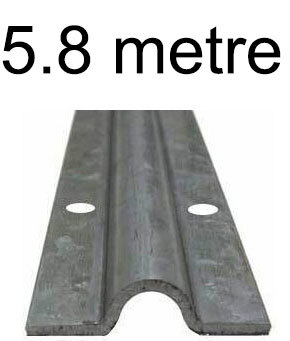 [RT390] Galvanised steel U Groove Above Ground Floor Track for Sliding Gates 5.8 Meters (pick up only)