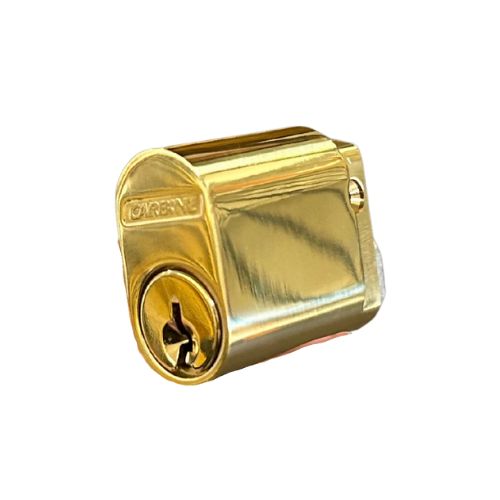 [KB355] Oval Key Barrel, 35mm Half Cylinder, Keyed Different - Brass