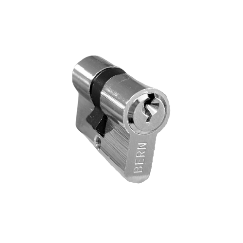 [KB350] Oval Key Barrel, 35mm Half Cylinder, Turn Snib - Satin Chrome