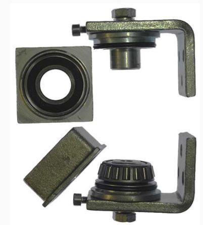 [HGBH351] Aluminium Insert Bolt-On Bearing Hinges For 40x40mm Aluminium Tube - Up To 350kg - Pair