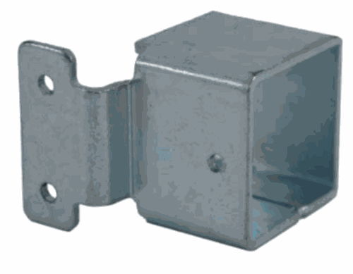 [BKRB600] Heavy Duty Security Steel Fence Bracket for tube 40x40mm - Zinc Plated