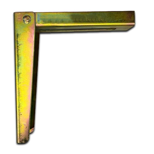 [BKGB310] Sliding Gate Guide Angle Bracket - 210x225mm, To Suit M16, Silver