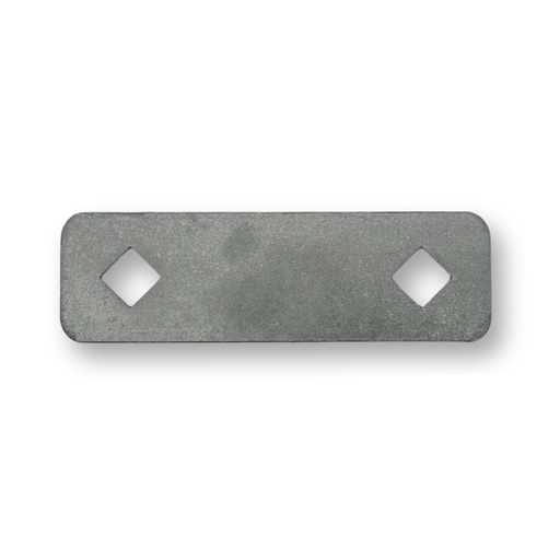 [HN172] Hot Dip Galvanized Back Plate (116x40x5mm, Diamond Hole) - Plate Only