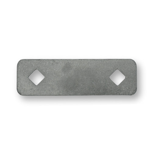 [HN172] Round Tube Hinge Strap Back Plate - 116x40x5mm, To Suit 25NB Heavy Duty - Single