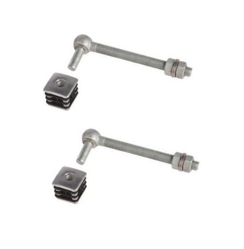 [HN776] Locinox Aluminium Light Gate Hinges - 40x40mm Frame - Pair