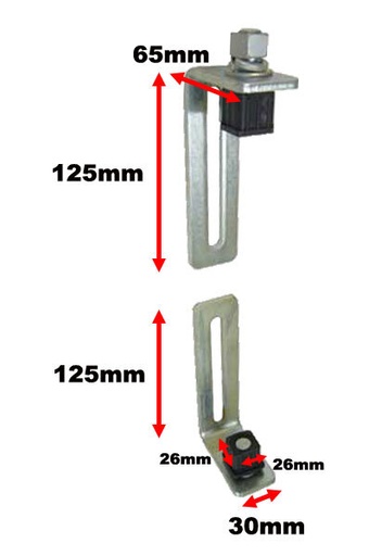 [HN792] Light Swing Gate Hinges for gate frame size 30x30mm