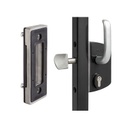 [FK833] Locinox Industrial Manual Sliding Gate Lock 50mm profile Black colour with Keep