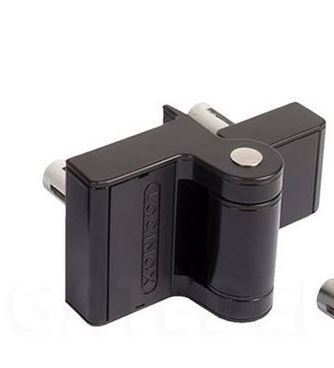 [HN015] Locinox PUMA - Compact 2 Way Adjustable 180° surface mounted hinge - Black / Pair (2 Hinges)