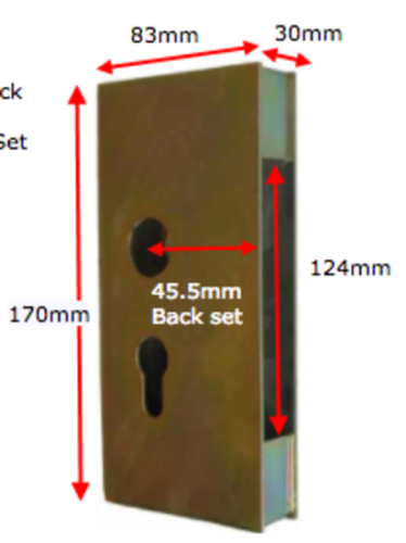 [FK921] Lock Box to suit Protector 735 series 45.5 backset