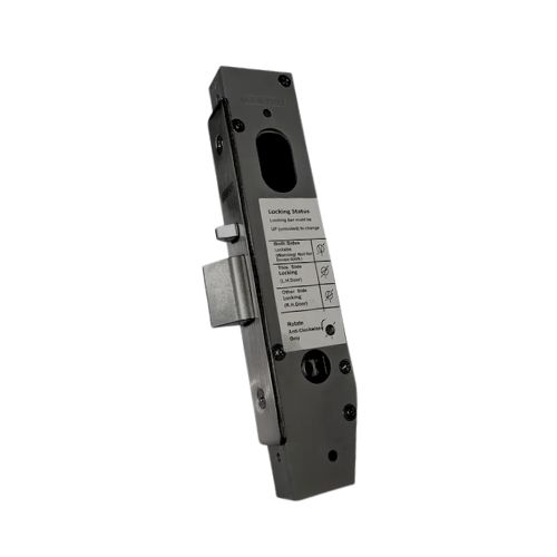 [MKLO452] Lockton Oval Insert Mortice Lock - 50x50 Frame, 23mm Backset, Black - For Swing Gates