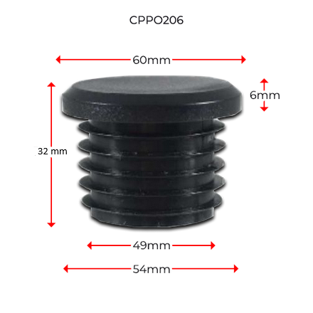 [CPPO206] Long Neck Plastic Round Cap 50NB