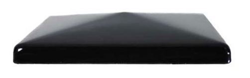 [CPSQ696] Low Profile Galvabond End Cap 150x150mm Black