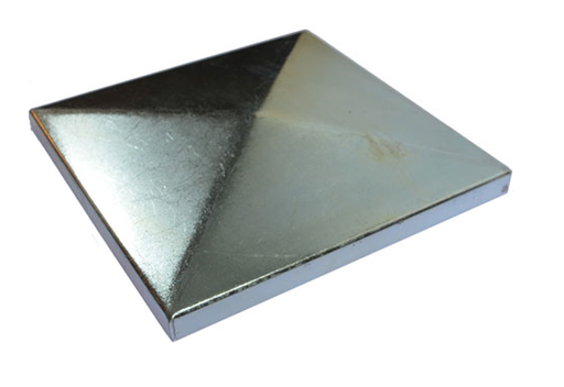 [CPSQ690] Low Profile Galvabond End Cap for tube size 200x200mm Pyramid Top