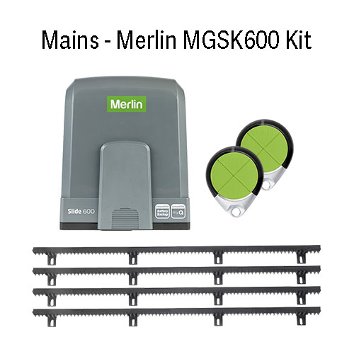 [GMSG611MVK] Mains Voltage Merlin 600kg Sliding Gate Motor Kit