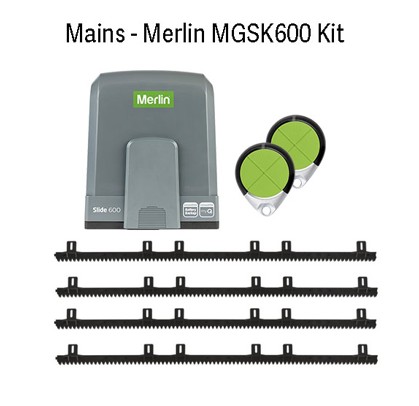 [GMSG611MVK] Mains Voltage Merlin 600kg Sliding Gate Motor Kit