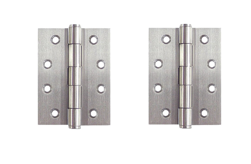 [HN120] Pair - Steel Butt Hinges 100x75x2.5mm finished - Zinc plated