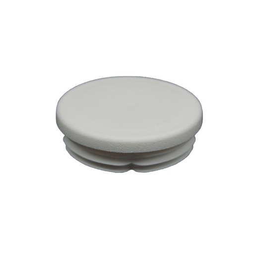 [CPPO197] Plastic Round Tube insert End Cap for Tube 48.4mm OD(1.2-3.6mmwall) in White