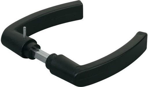 [MKLH325] Locinox Insert Mortice Lock Handle - 3006P - Plastic in Matt Black - Pair