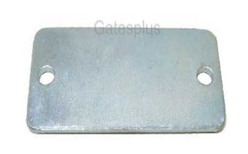 [SE777] Rectangular Steel Base Plate 130x90x5mm 2 Holes -Zinc