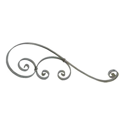 [MT241] S Scroll 550x215x20x6mm- Zinc Plated