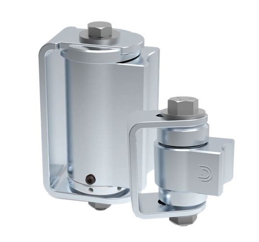 [HN481] D&D Steel Self Closing BadAss Hinge Set - Zinc Finish, Up To 140kg - Set