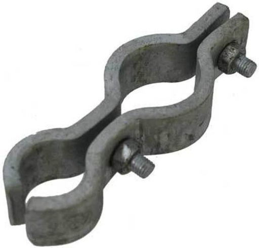 [HGRR421] Galvanised Round To Round Hinge - Stock Yard Hinge, 40NB x 25NB (48x34mm) - Single