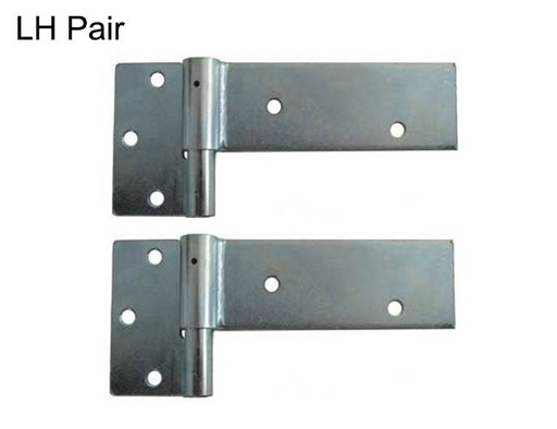 [HN602] Zinc Plated Strap Hinges For Timber Gates - 14mm Pin, 145x50mm, LH, Silver - Pair