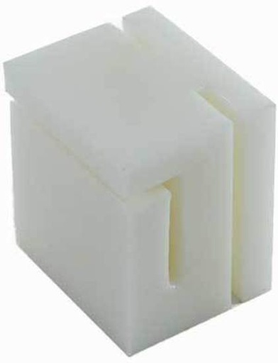 [WH556] Sliding Block for Sliding Gate Nylon Guide  size 75mm  White