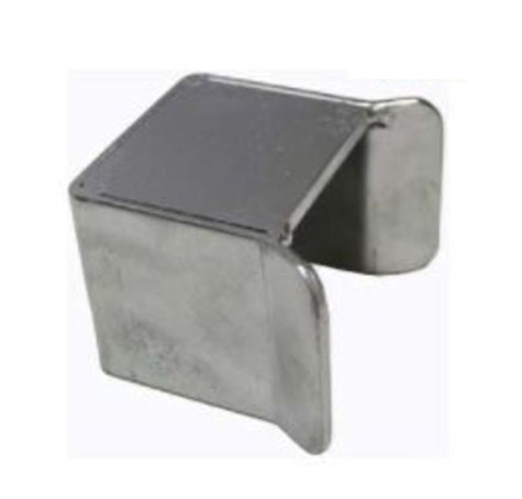 [SGSB430] Steel Sliding Gate Holder/Catcher for Gates 65mm, Top Cap, Rubber Stop