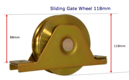 [WH408] Sliding Gate Wheel/Rollers for U Groove 120mm internal Double 