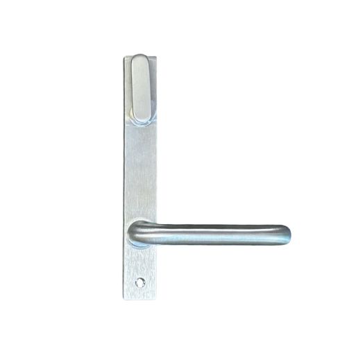 [MKLH412] Lockwood Insert Mortice Lock Handle - Oval, 3582/3782, Turn Snib - Stainless Steel in Satin Chrome Silver