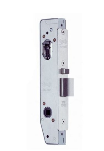 [FK344] Lockwood 3782 Oval Insert Mortice Lock - 40x40 Frame, 23mm Backset, Silver - For Swing Gates