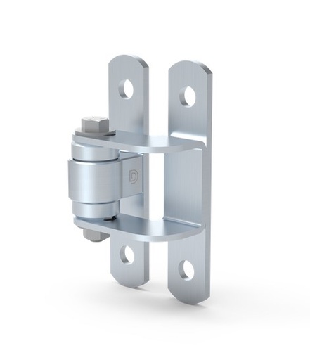 [HN478] D&D Steel BadAss Face Mount Hinge - Zinc Finish, Up To 450kg - Single