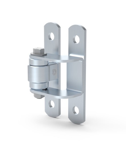 [HN478] D&D Steel BadAss Face Mount Hinge for Gates up to 450 kg - Zinc Finish / Each